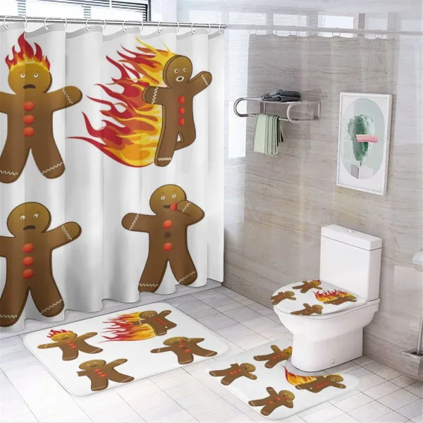 Funny on a shower curtain