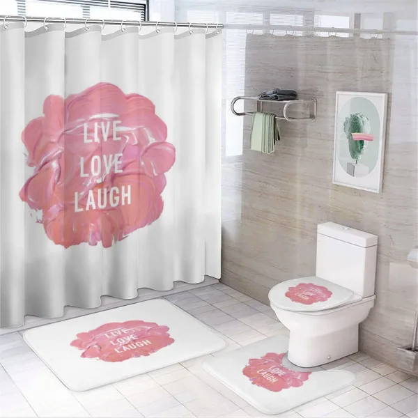 Happiness Boost on a shower curtain