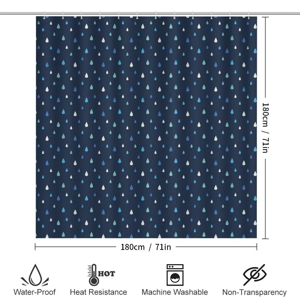 Indigo Rain Drops — Detail 2