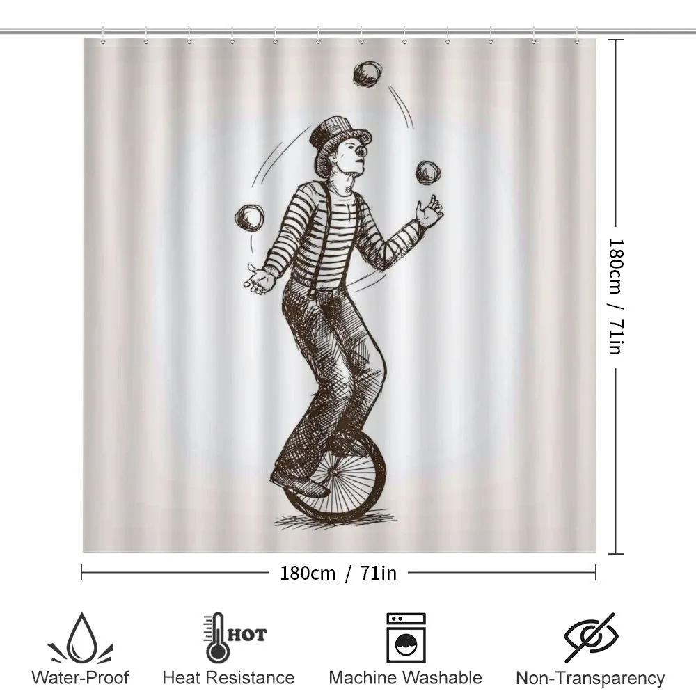Juggler Clown on Wheel — Detail 2