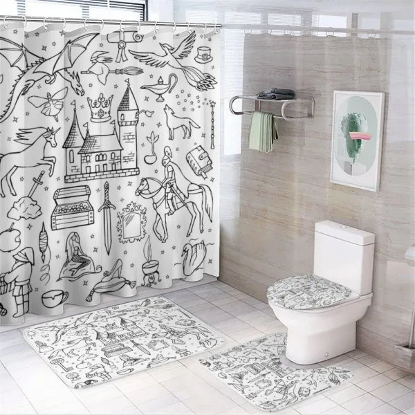 Prince Charming Princess on a shower curtain