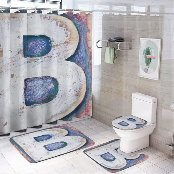 Printing Old B on a shower curtain