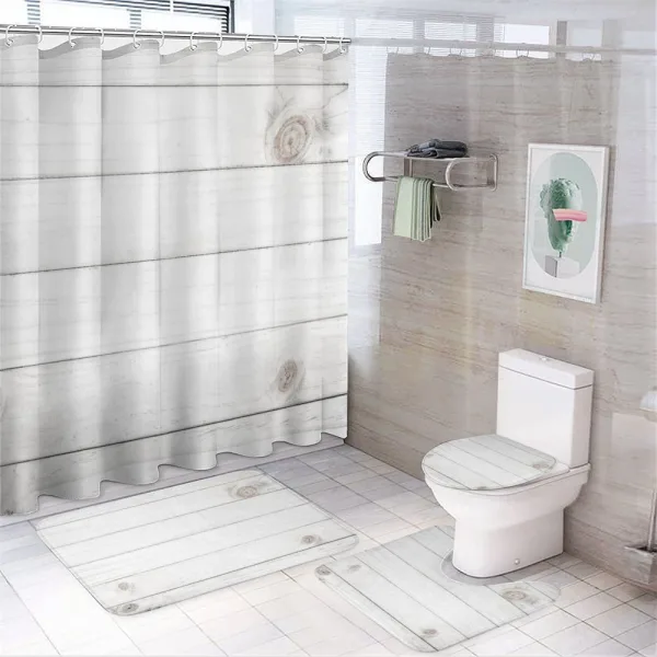 Rustic Design on a shower curtain