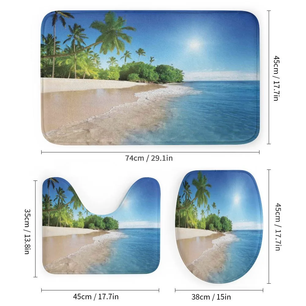 Suuny Ocean Palm Trees — Detail 1