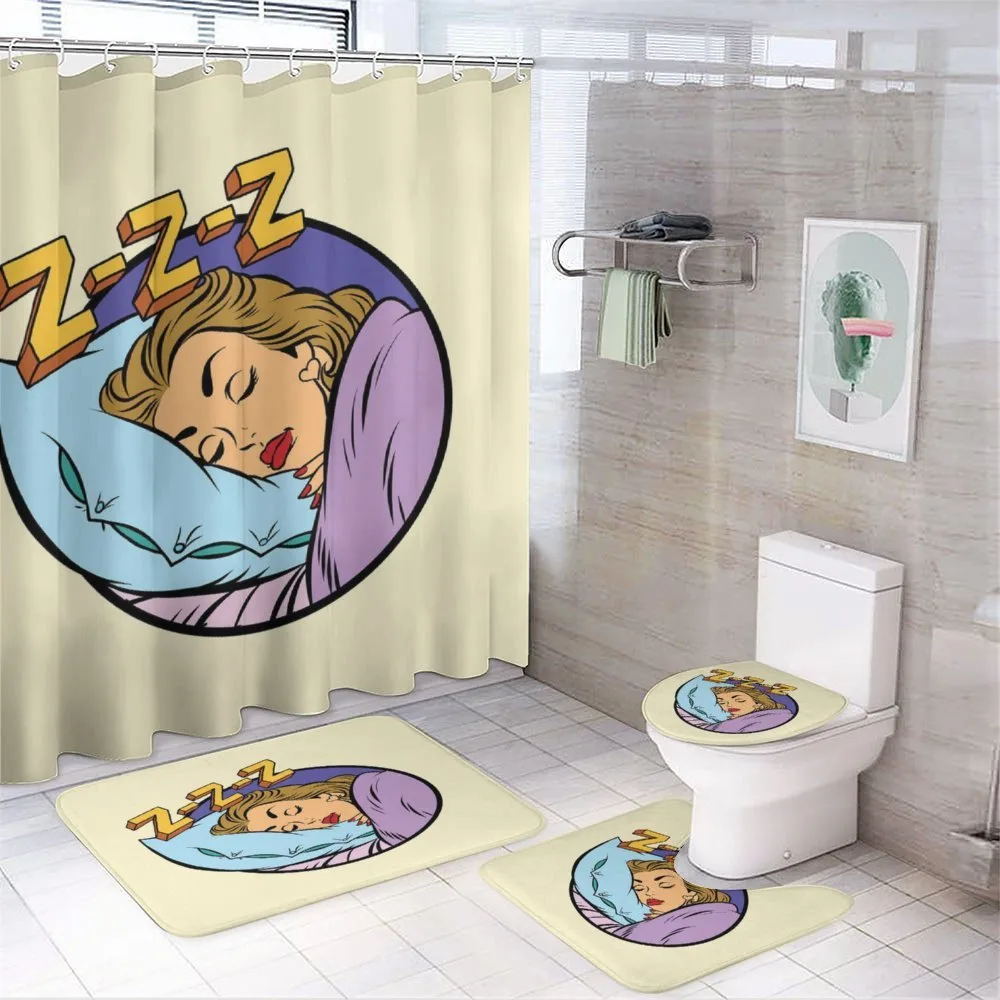Beauty Sleeping Woman Pop Art — Your design