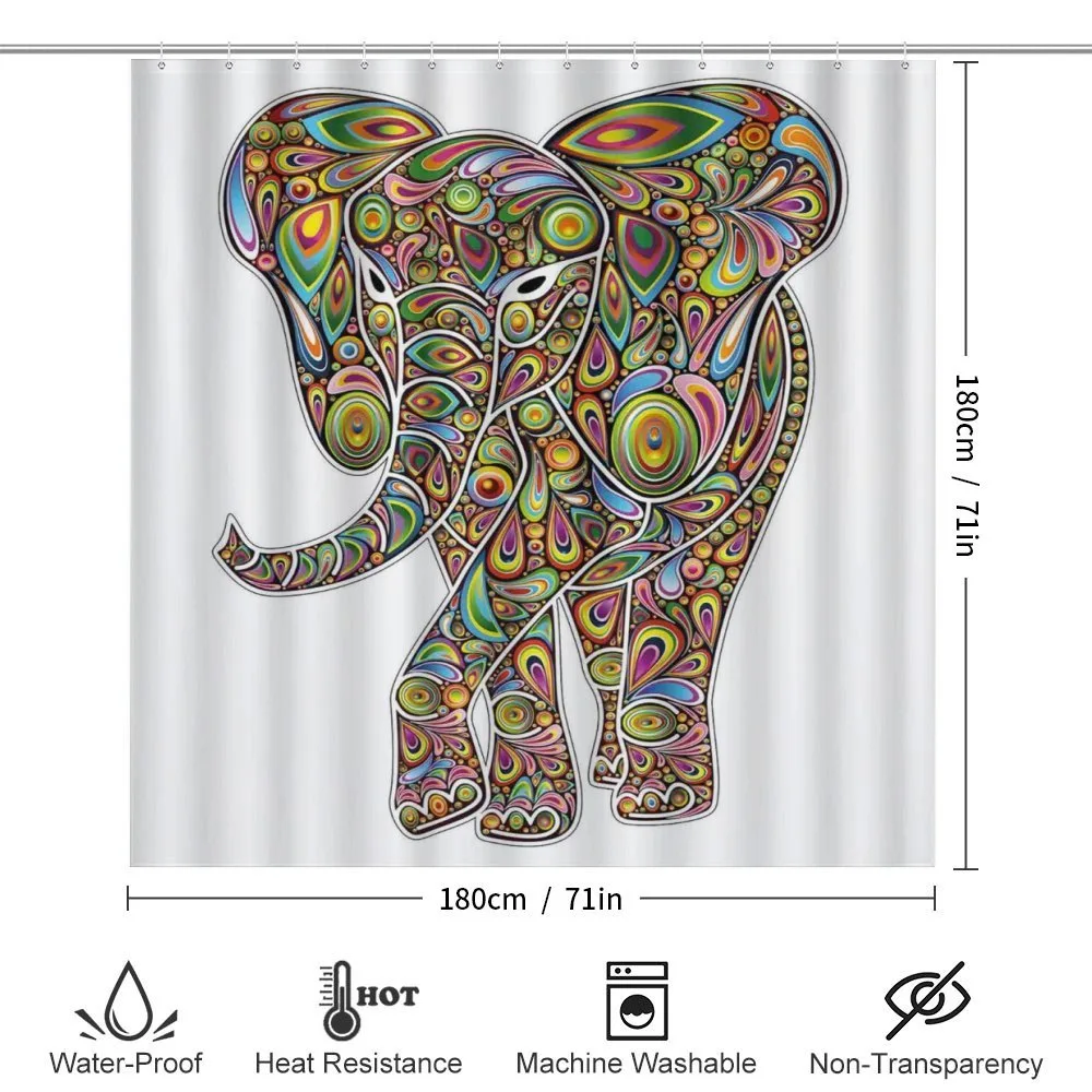 Boho Elephant Art — Detail 2