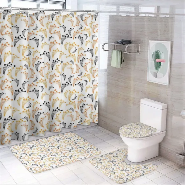 Botanical Scenic Nature on a shower curtain