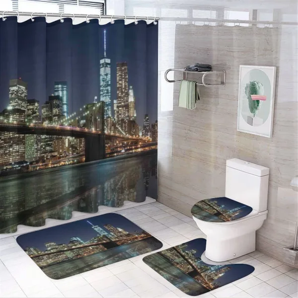 Brooklyn Bridge on a shower curtain