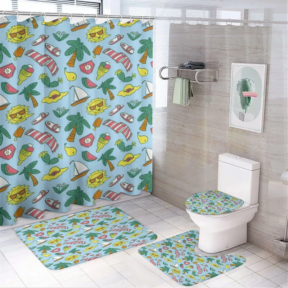 Cartoon Beach Time Design — Your design