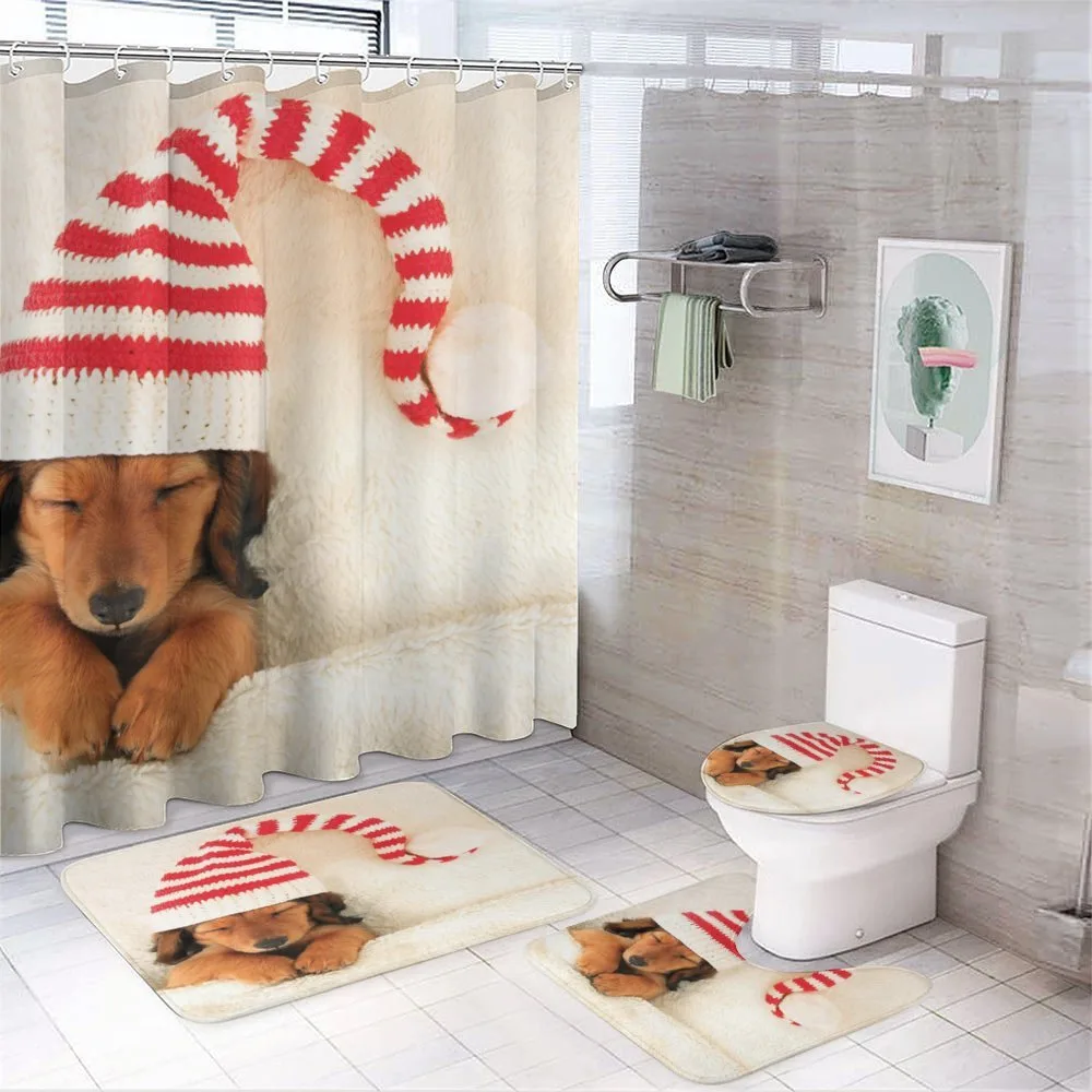 Dog in Christmas Elf Hat — Your design