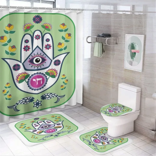 Middle East 6 Point Star on a shower curtain