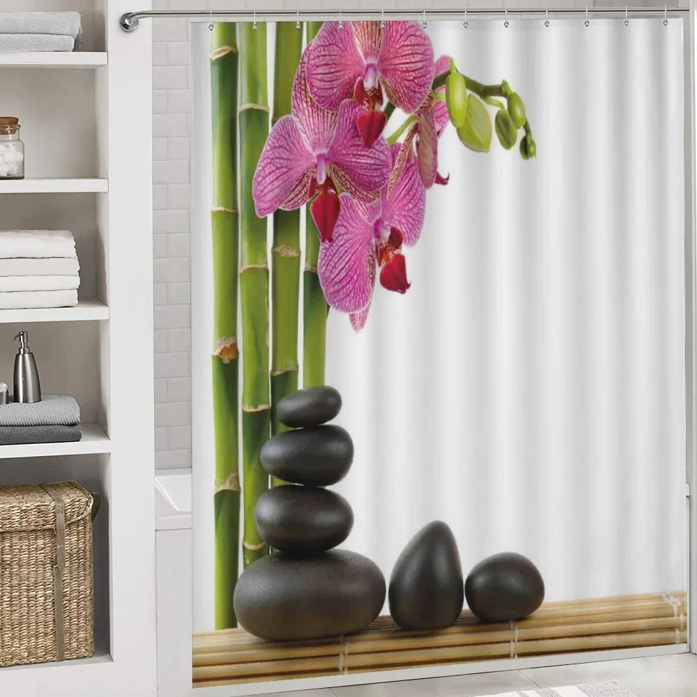 Pink Orchid and Bamboos — Detail 4