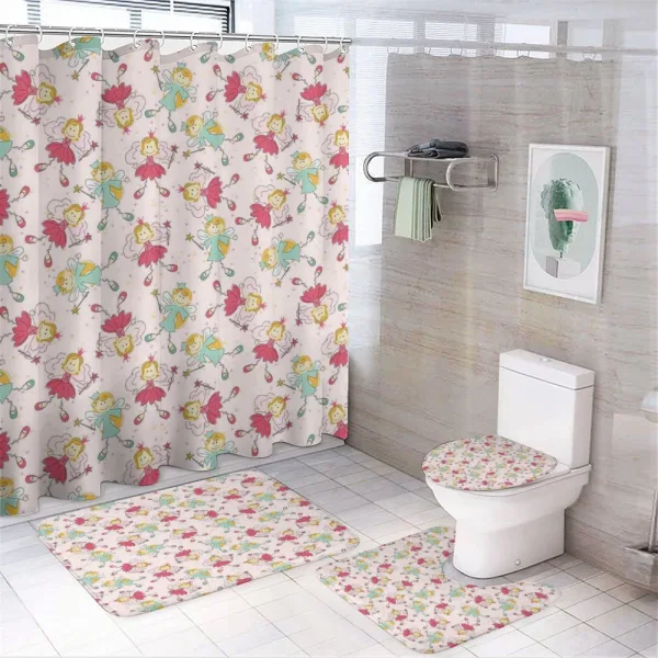 Princess Fairy Kids Girls on a shower curtain