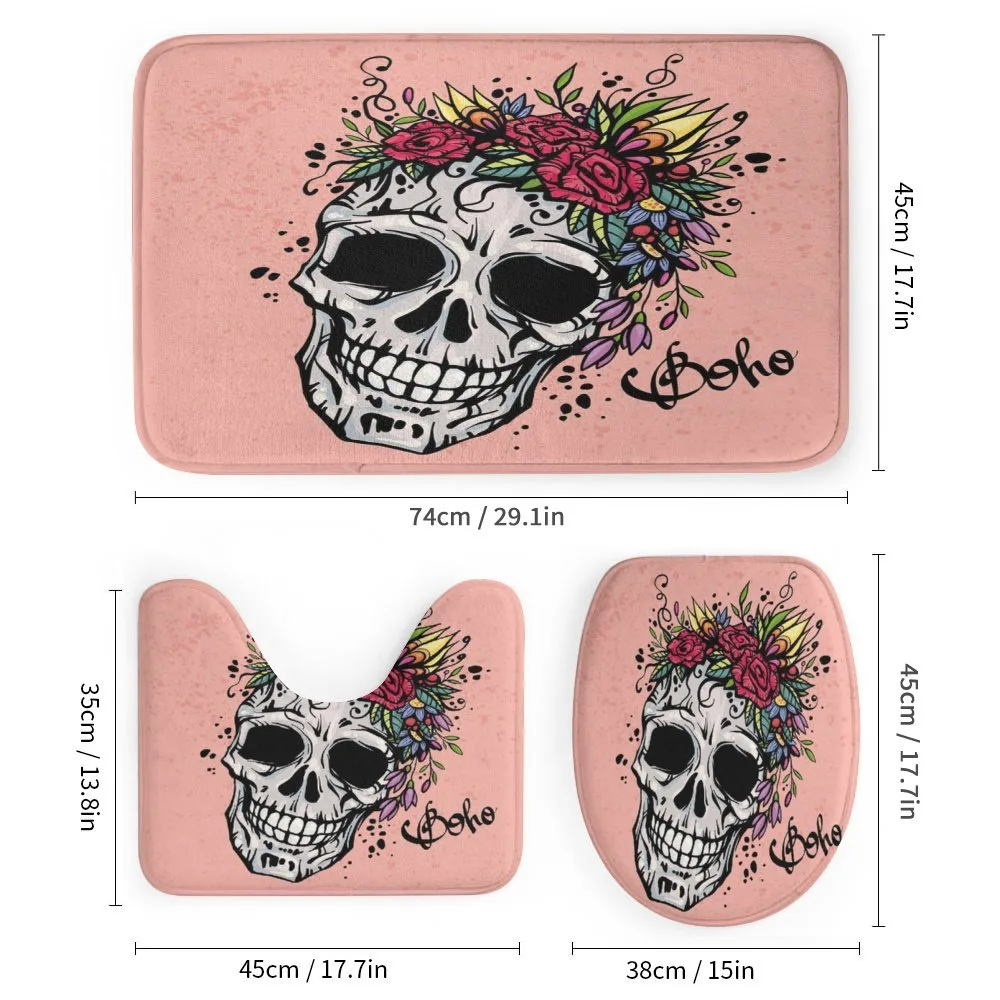 Skull Boho Floral Wreath — Detail 1