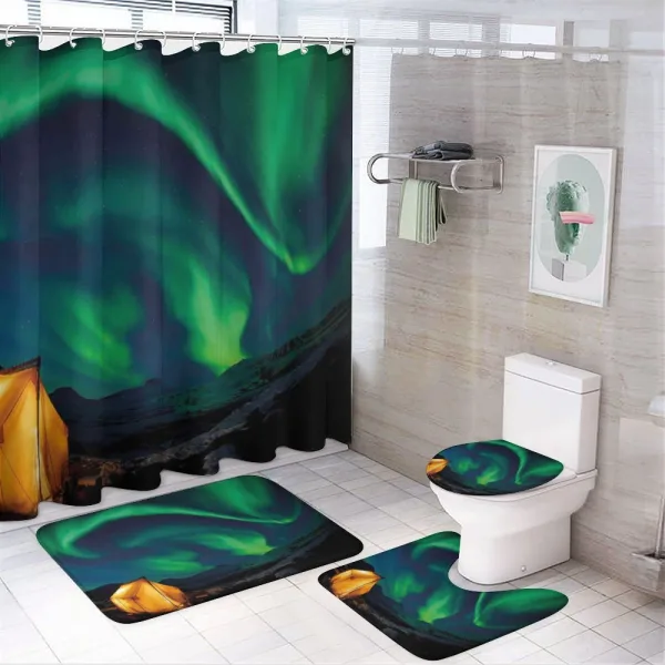 Sky Nordic Camping on a shower curtain