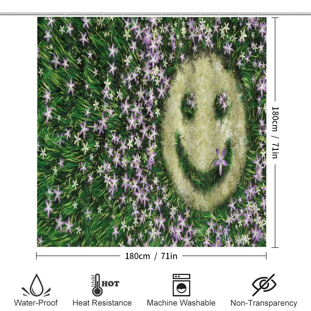 Smiley Emoticon on Grass — Detail 2