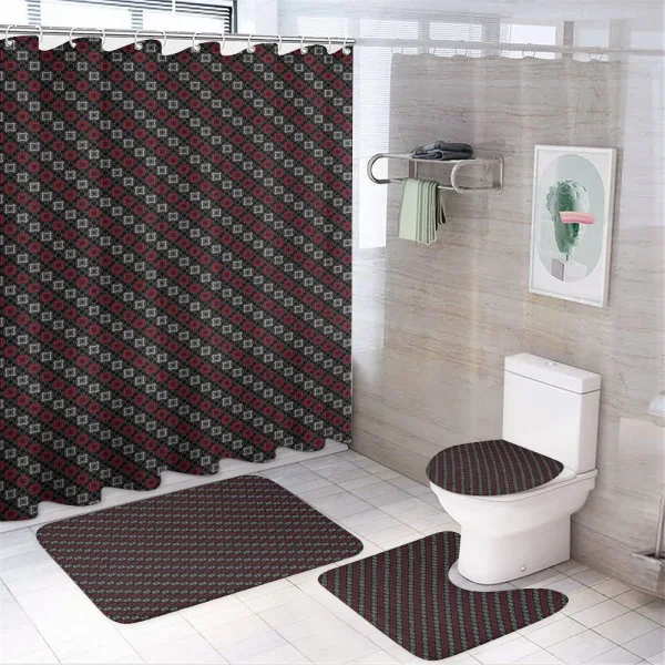 Square Shape on a shower curtain