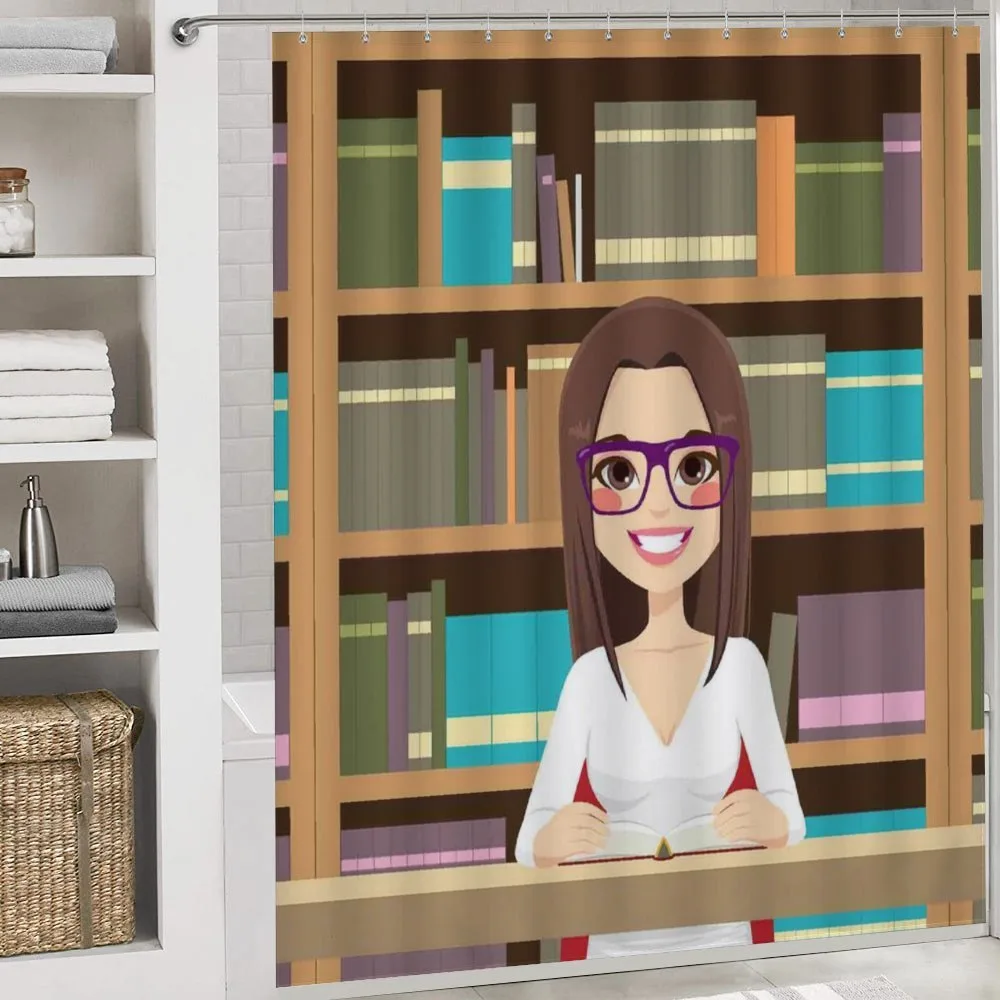 Student Girl Reading Book — Detail 4