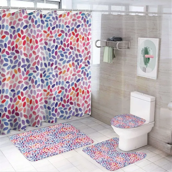 Trippy Funky Sketchy on a shower curtain