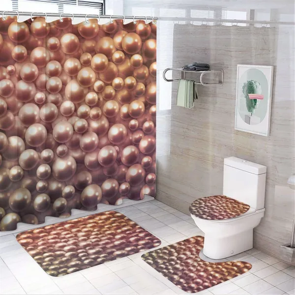Various Sized on a shower curtain