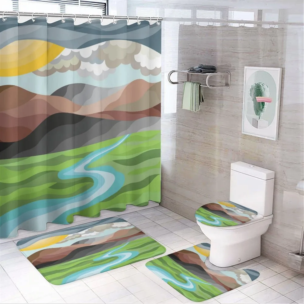 Abstract Mountains River — Your design