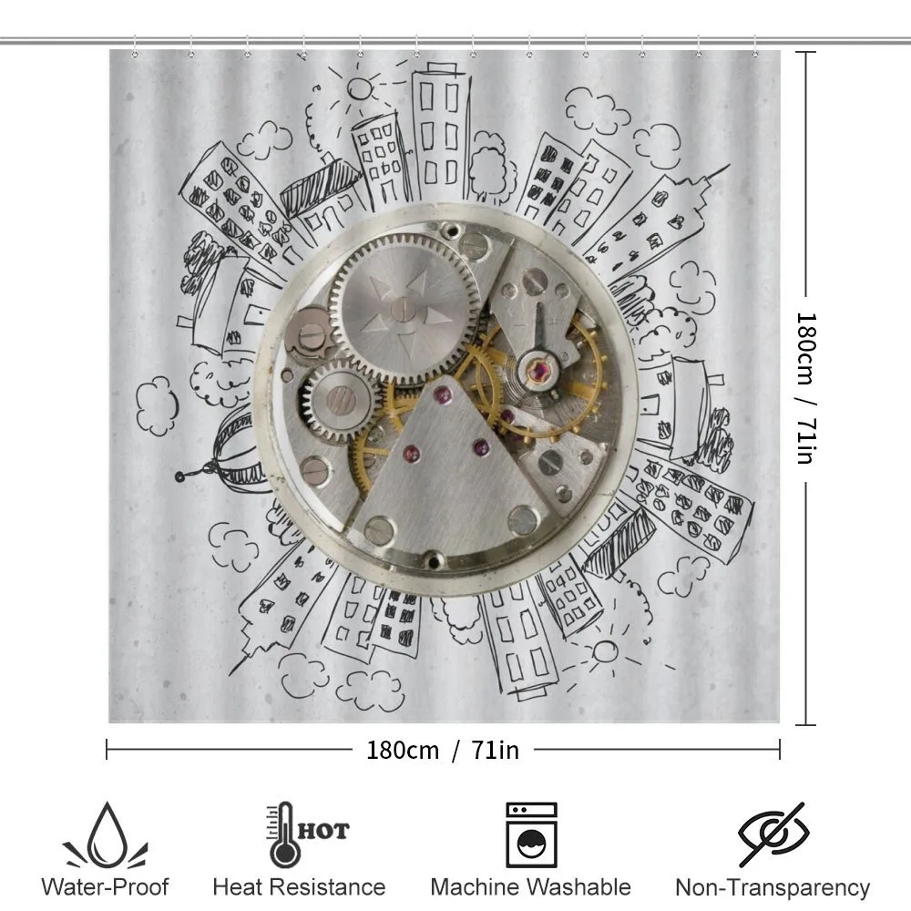 Alarm Clock with Clouds — Detail 2