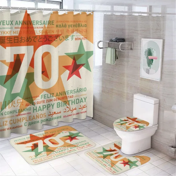 Birthday Congrats on a shower curtain