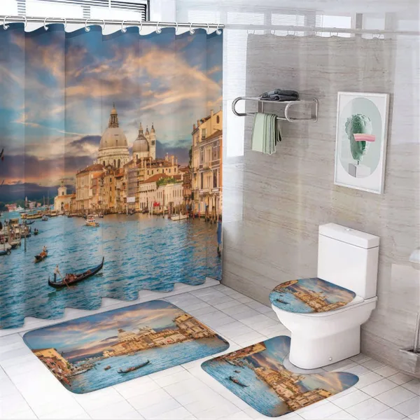 Canal Grande Italy Image on a shower curtain