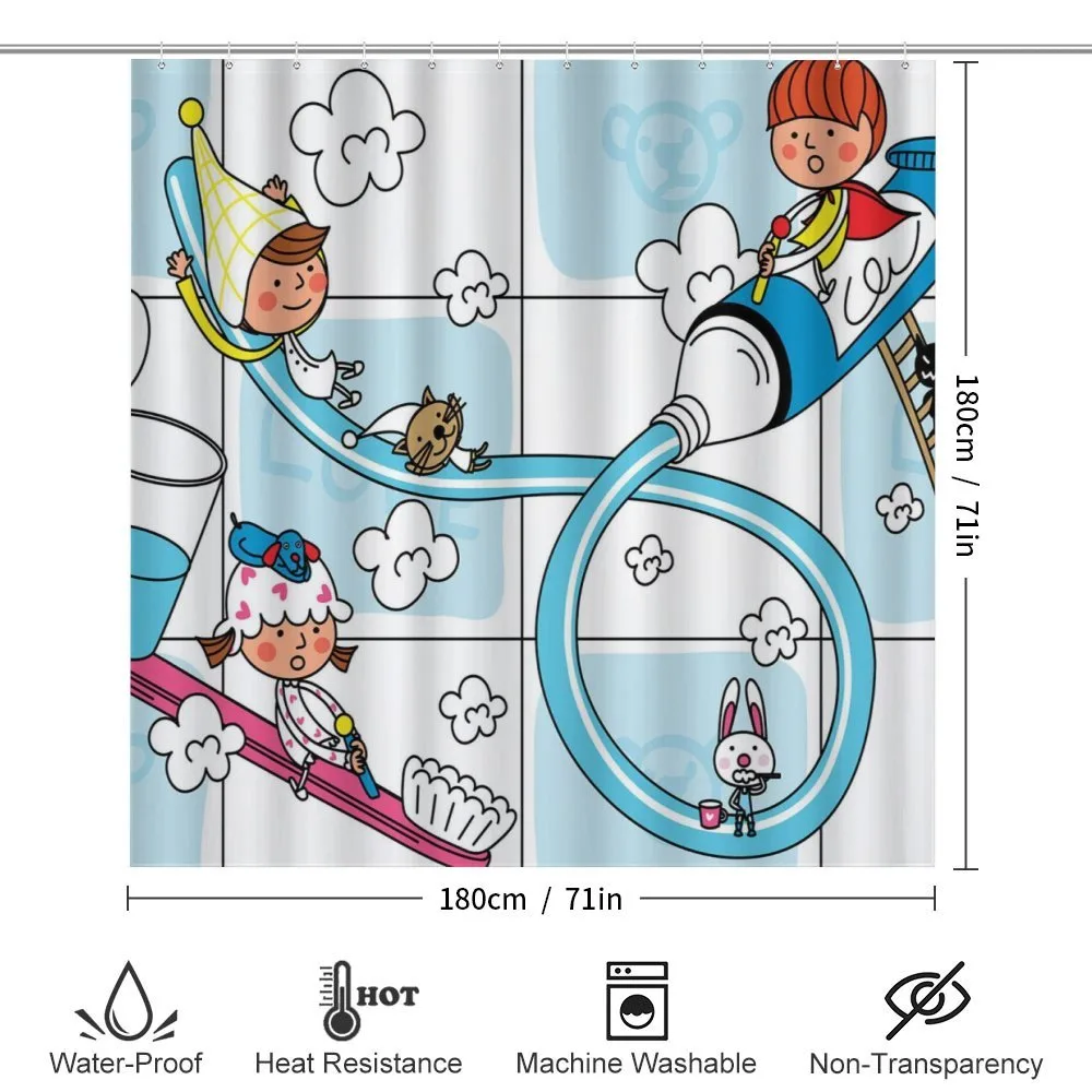 Cartoon Animals with Children — Detail 2