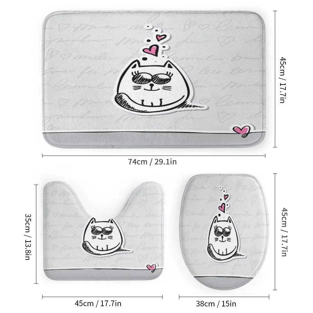 Cat with Hearts — Detail 1