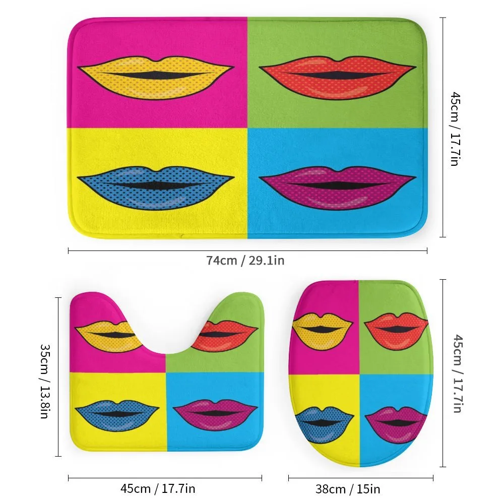 Colored Lips in Squares — Detail 1