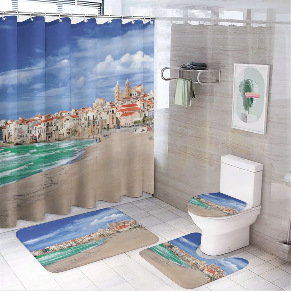 Dreamy Cefalu Beach Photo — Your design