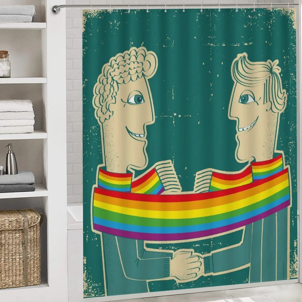 Gay Couple with Scarf — Detail 4
