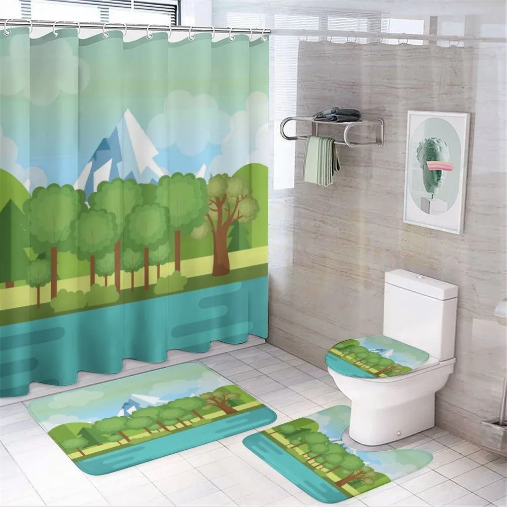 Mountains Lake Trees — Your design