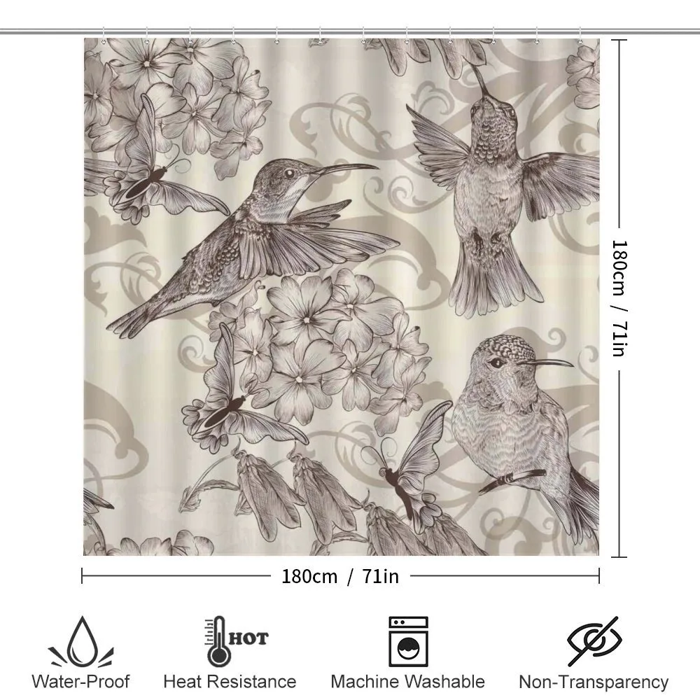Old Birds and Flowers — Detail 2