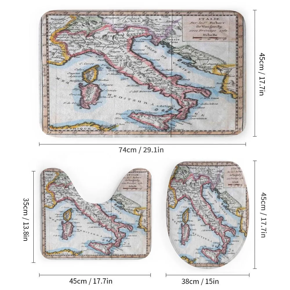 Old Italy Map — Detail 1