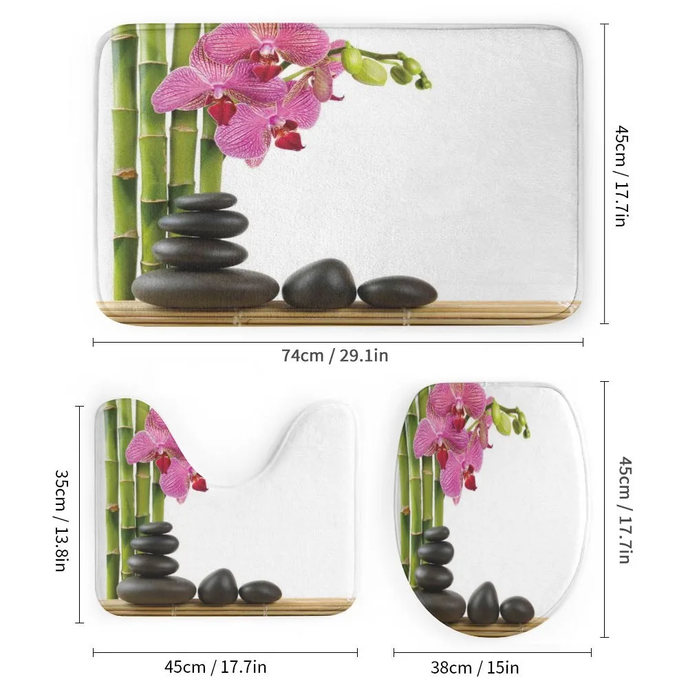 Pink Orchid and Bamboos — Detail 1