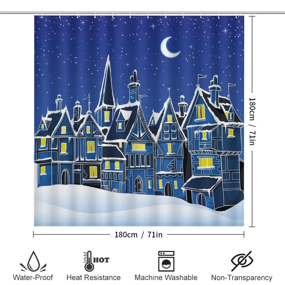Town in Snow Wintertime — Detail 2