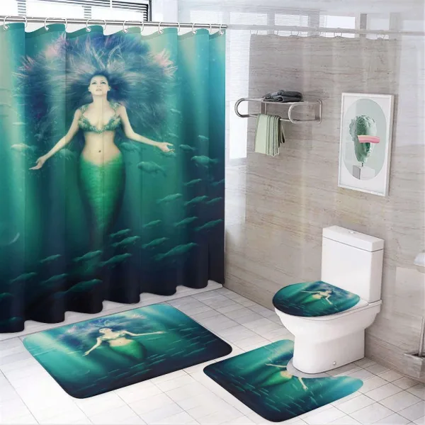 Underwater Life on a shower curtain