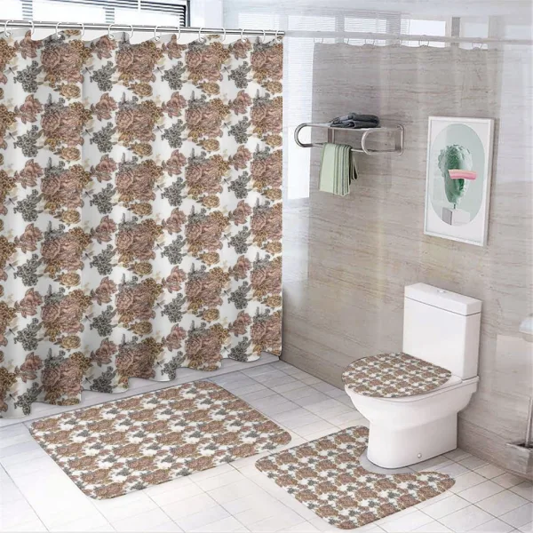 Victorian Romantic Rose on a shower curtain