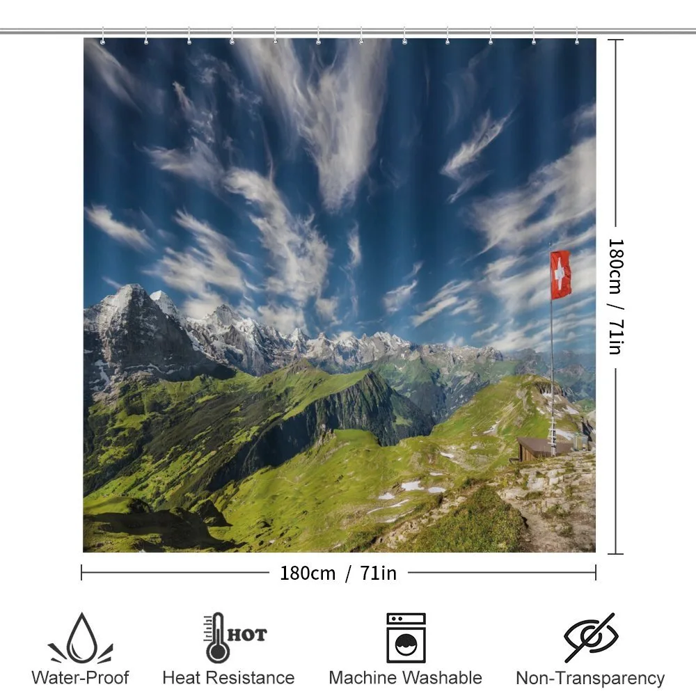 View of the Swiss Alps — Detail 2