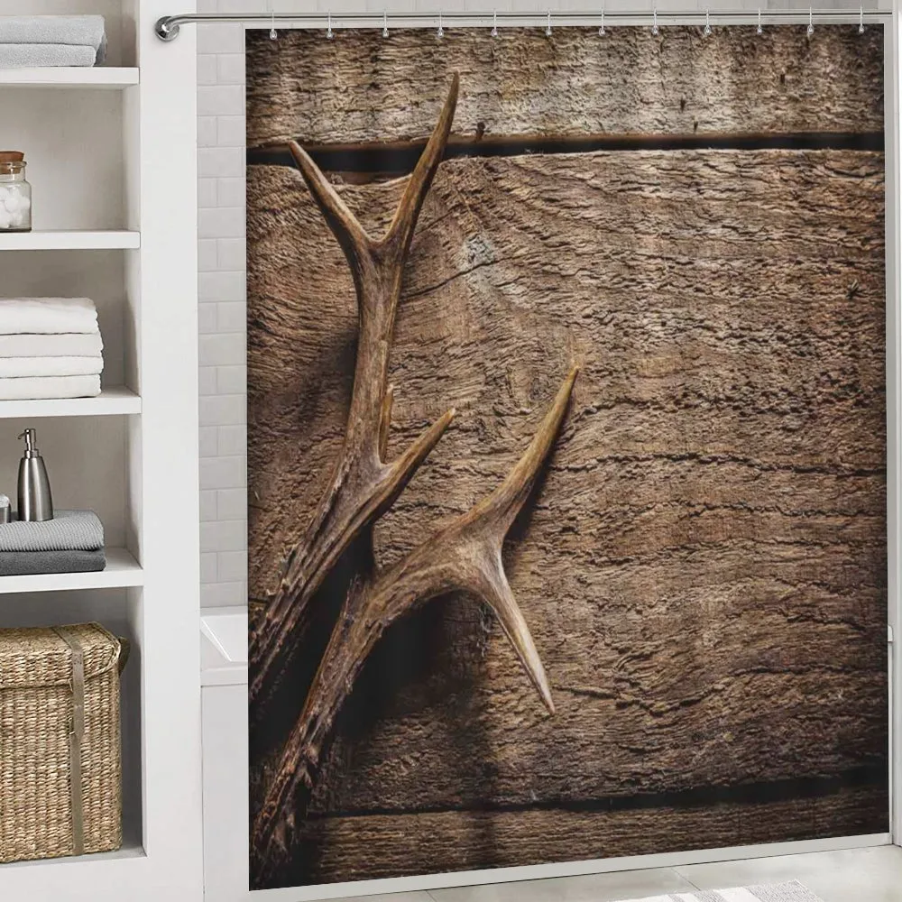 Wooden Deer Rustic Antler — Detail 4