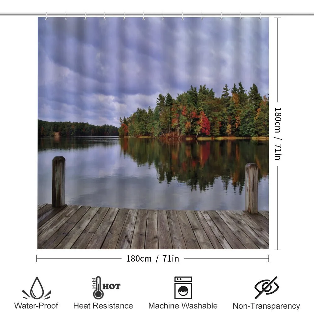 Wooden Dock Fall Splendor — Detail 2