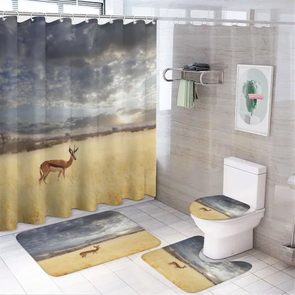 Antelope in Tranquil Nature on a shower curtain