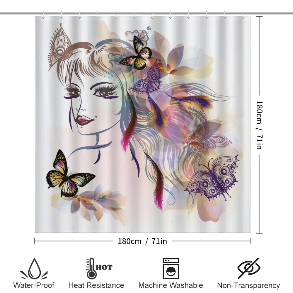 Butterflies with Girl — Detail 2
