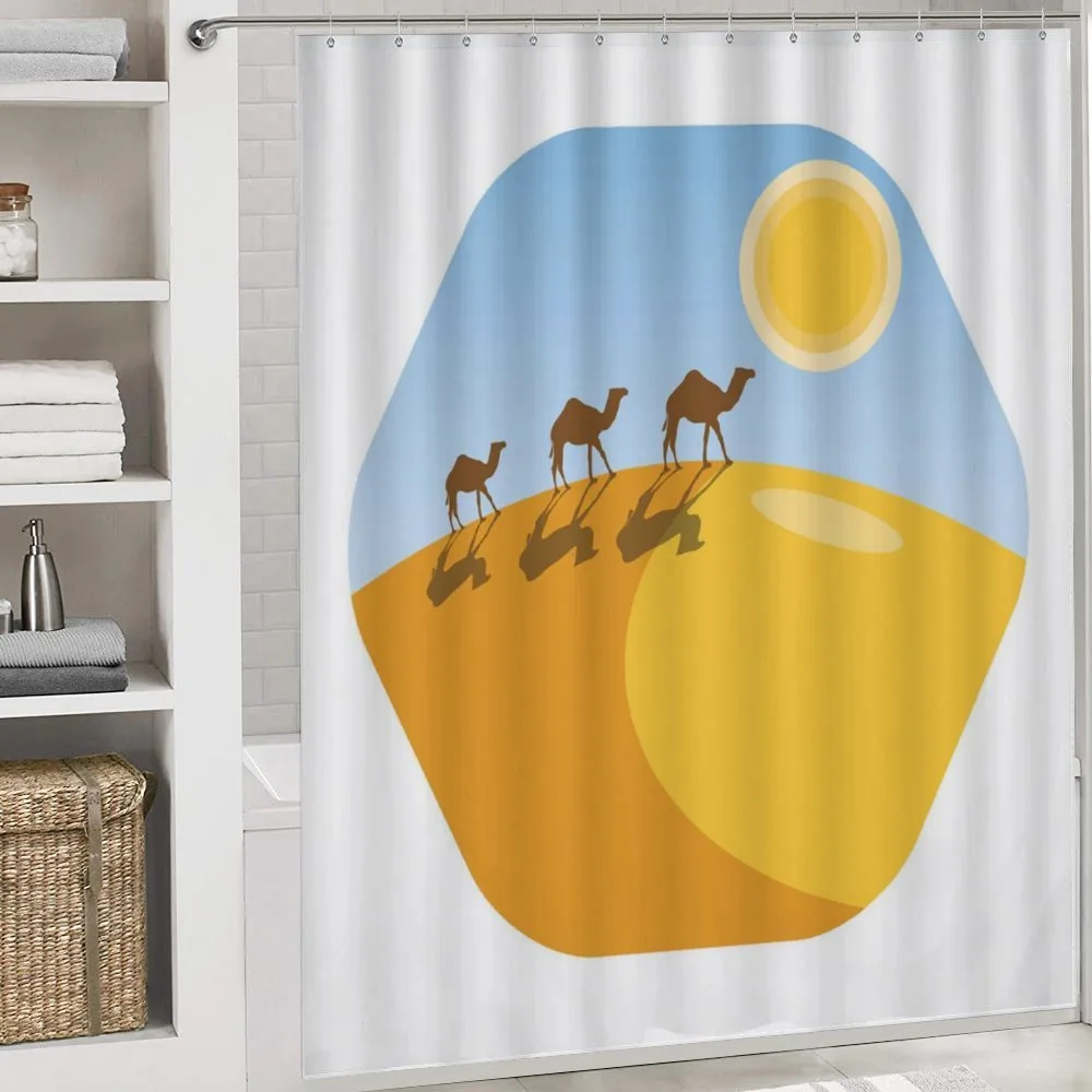 Camels on Desert Cartoon — Detail 4