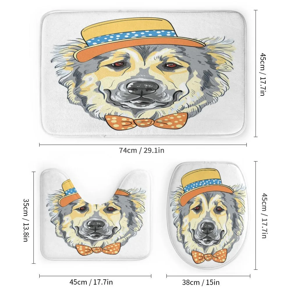 Cartoon Dog in Hat Bow — Detail 1