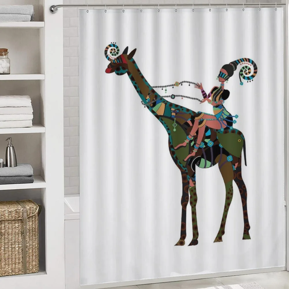 Girl Riding Giraffe — Detail 4