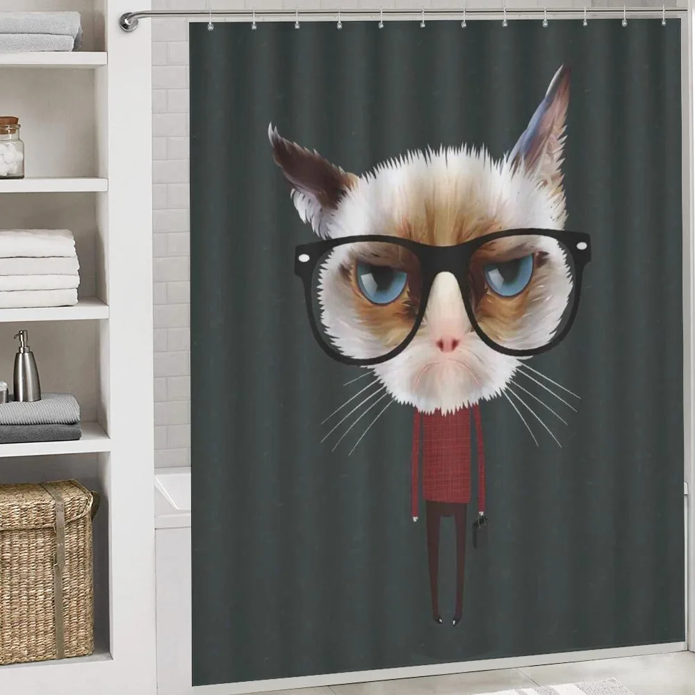 Hipster Feline with Giant Head — Detail 4
