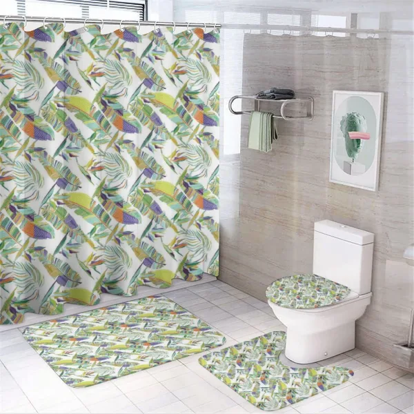 Leafy Paradise on a shower curtain
